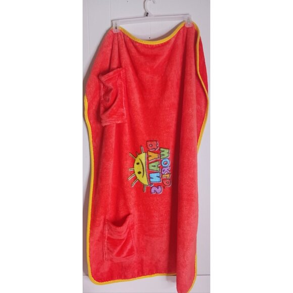 Ryans World Super Blanky Throw Blanket Orange Fleece Super Soft - Picture 2 of 7